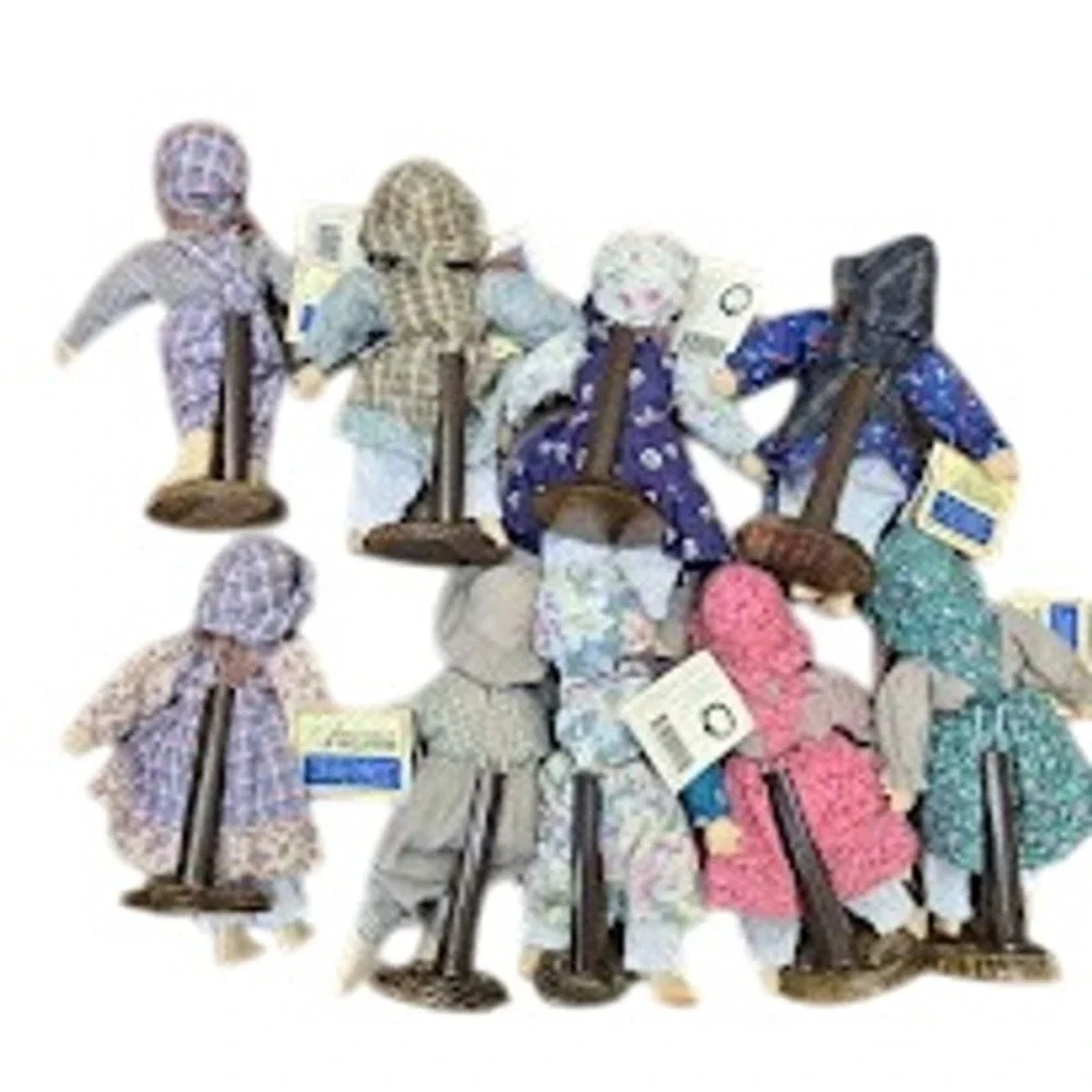Americana Collection‎ Hand Painted Porcelain Children Dolls Lot 9 Vintage Style